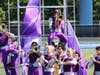 The 2024 show, "Unraveled," demonstrates visually, musically, and aesthetically the process of unraveling. Vibrant shades of purple and blue pop as the ten minute show captivates audiences.