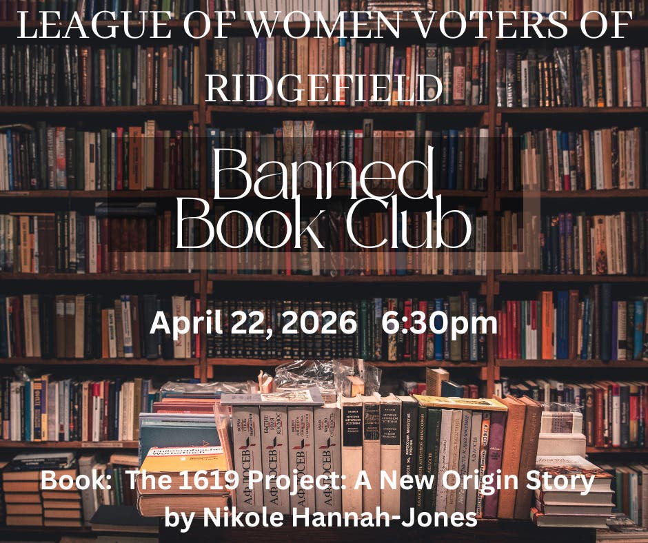 League of Women Voters of Ridgefield's Banned Book Club