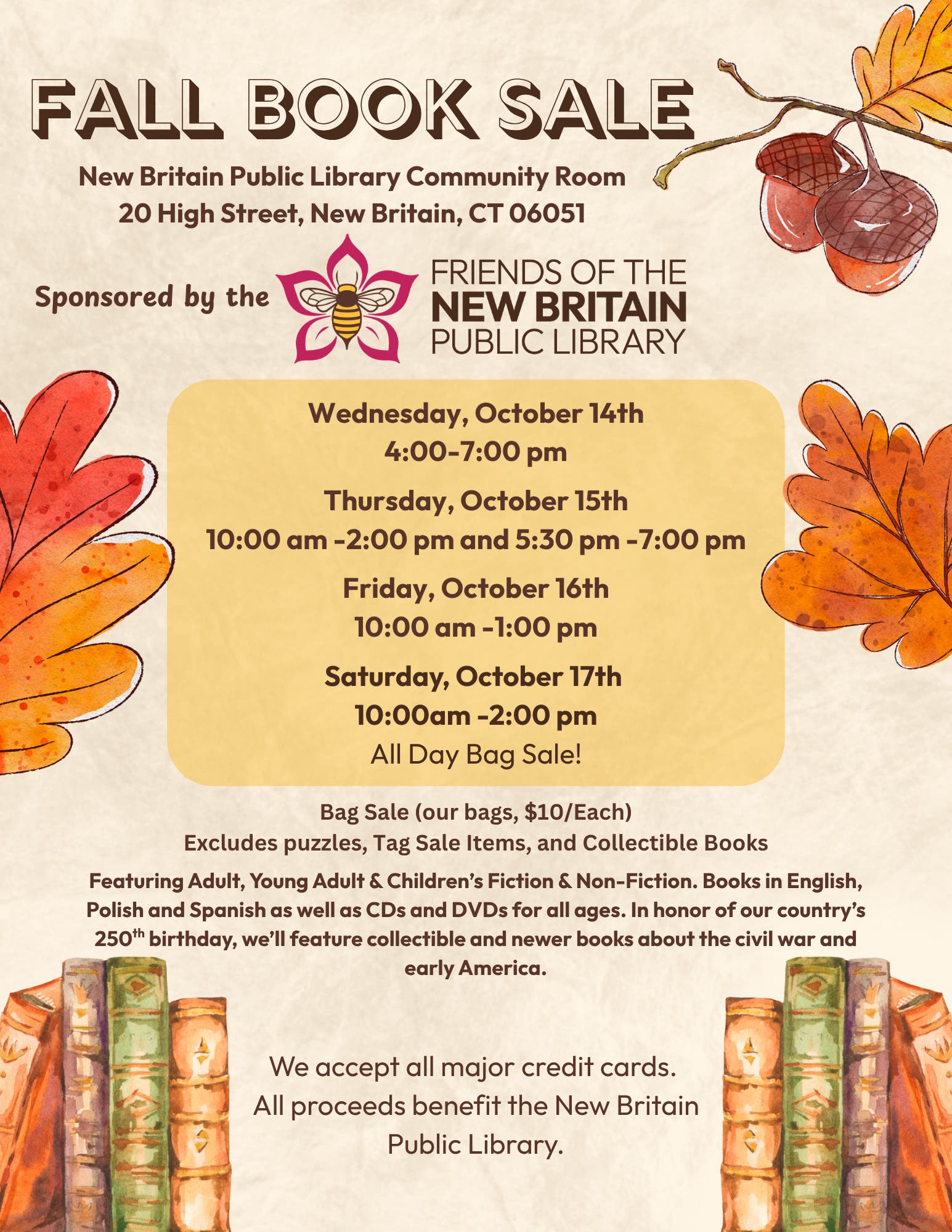 Friends of the New Britain Public Library - Fall Book Sale