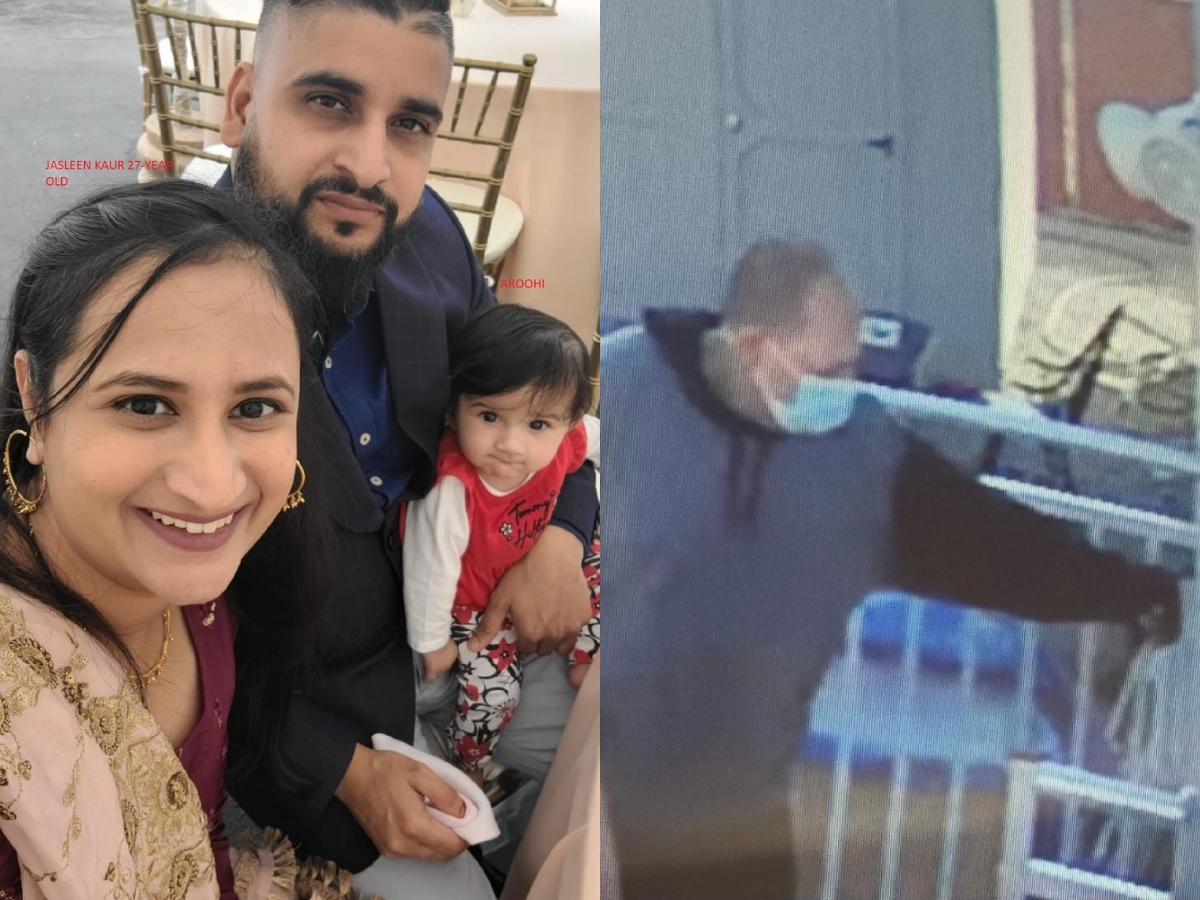 The suspect is described as having light skin and a shaved head and was last seen wearing a hoodie.