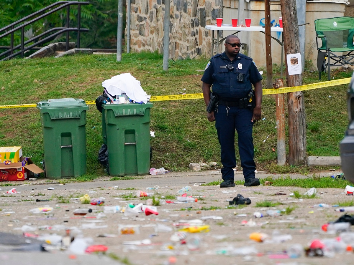 The mass shooting occurred Sunday in the 800 block of Gretna Court, according to police.