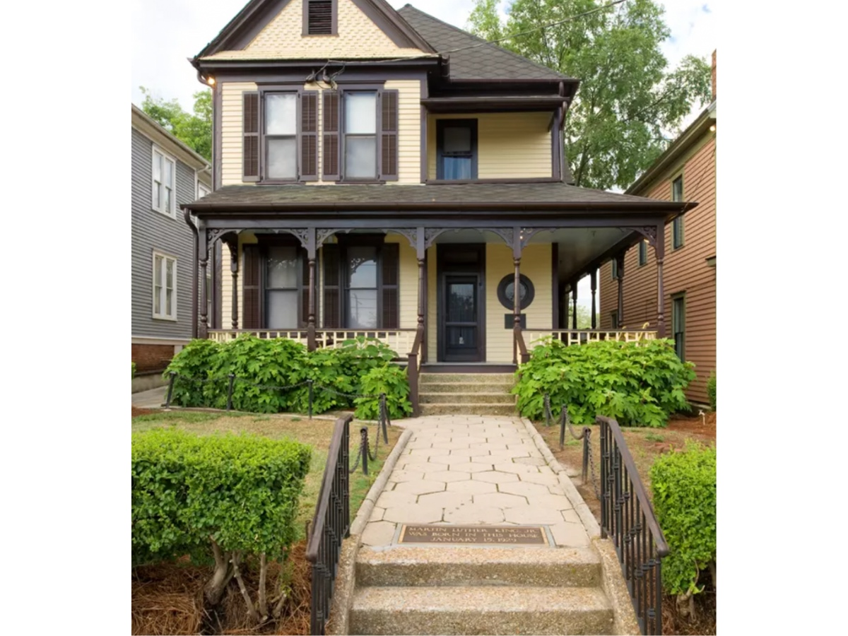Built in 1895, the two-story home at 501 Auburn Avenue Northeast is where King was born and lived the first 12 years of his life, according to the National Park Service.