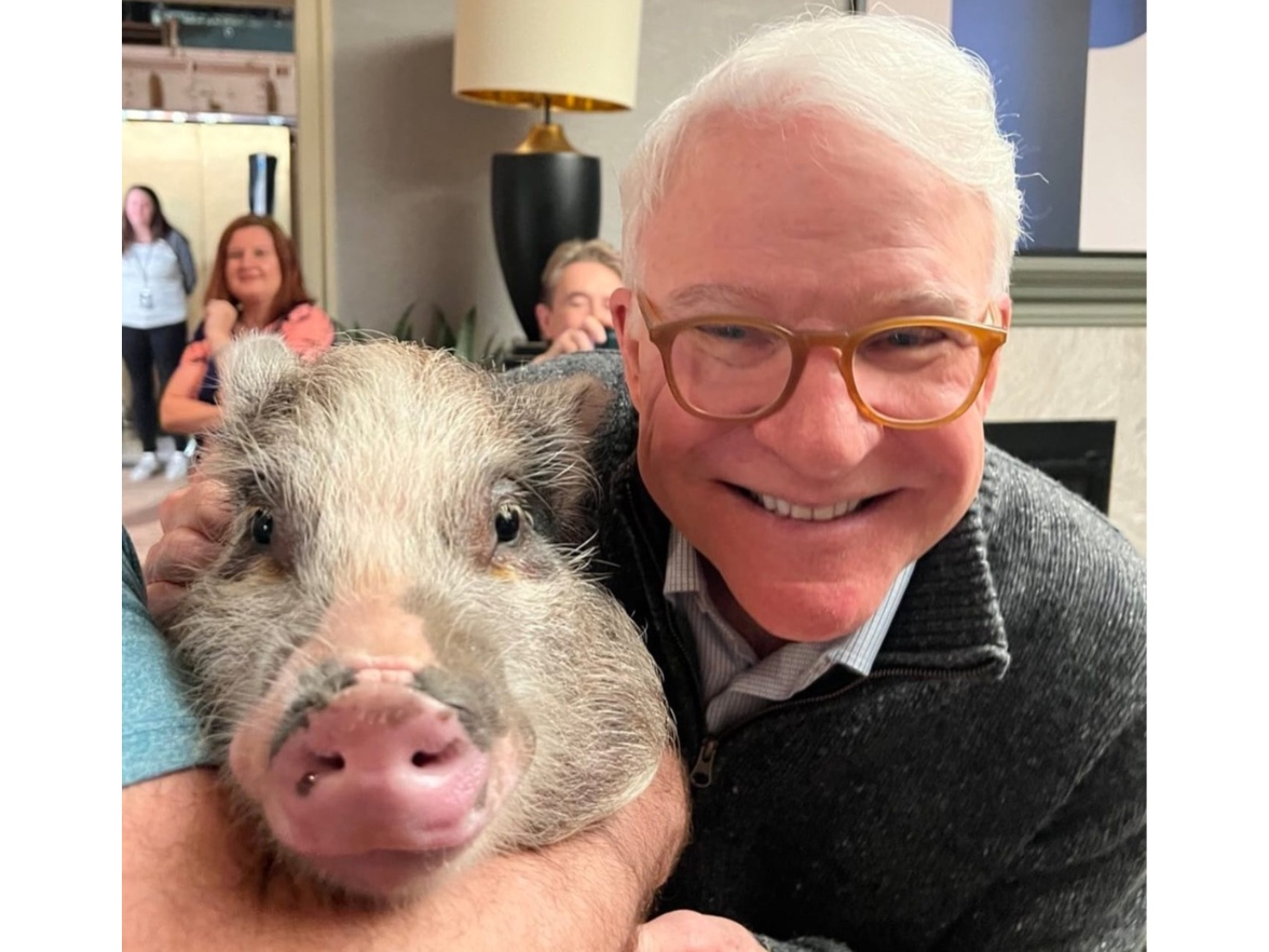 The cast and crew of "Only Murders in the Building" "couldn't believe how well-behaved Sprinkle was and were impressed by how cool a pig could be​," her owner said.