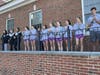 Pleasantville High School Swimmers and Cross Country runners were celebrated before leaving to compete in the State Championships. 
