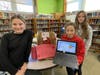 Pleasantville Middle School sixth graders used stuffed bears to make a computerized basketball game.
