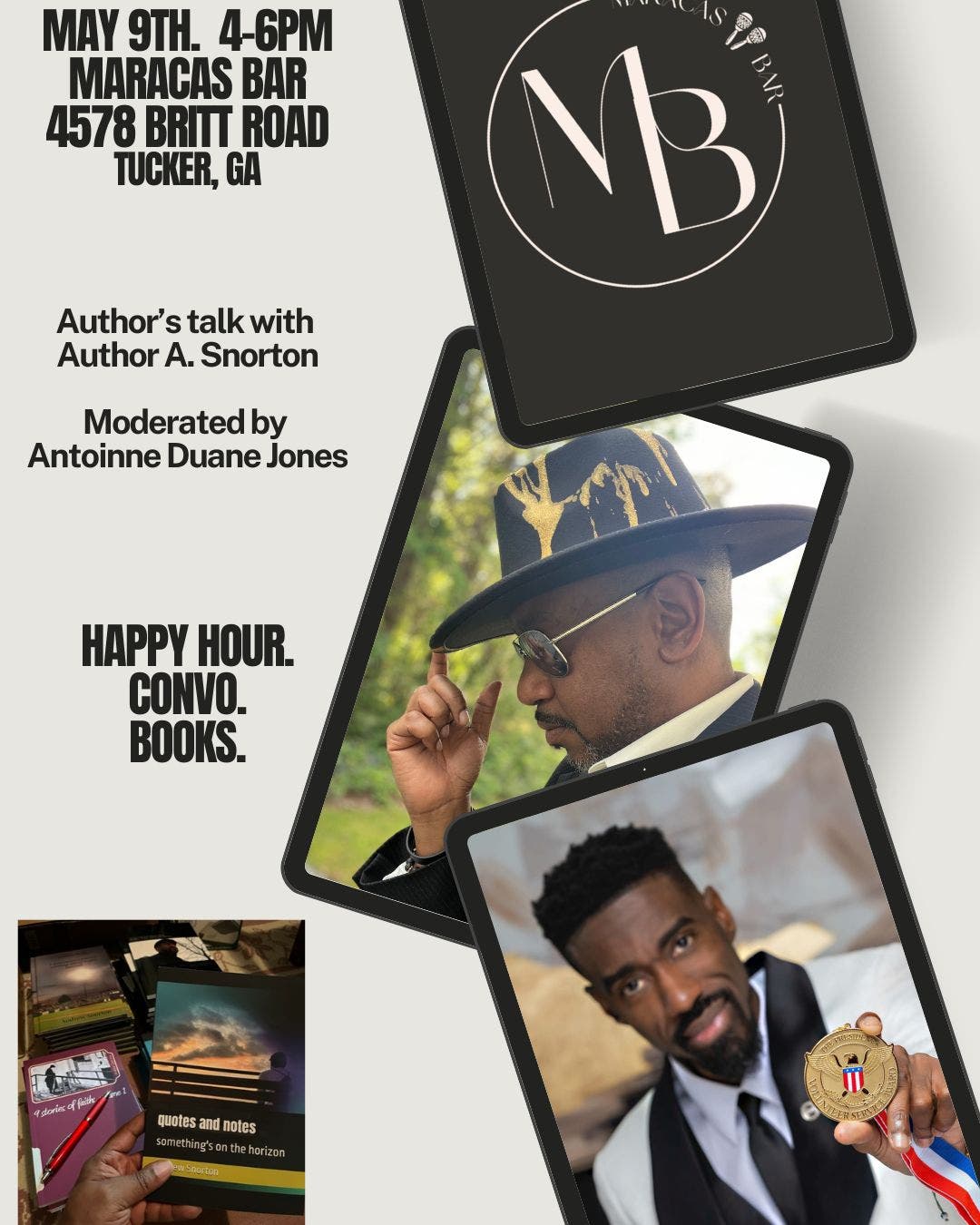 Author's talk with #AuthorASnorton moderated by Antoinne Duane Jones of Majority Greek Magazine