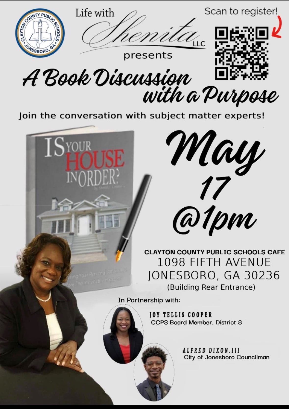 A Book Discussion with a Purpose - presented by Life with Shenita LLC