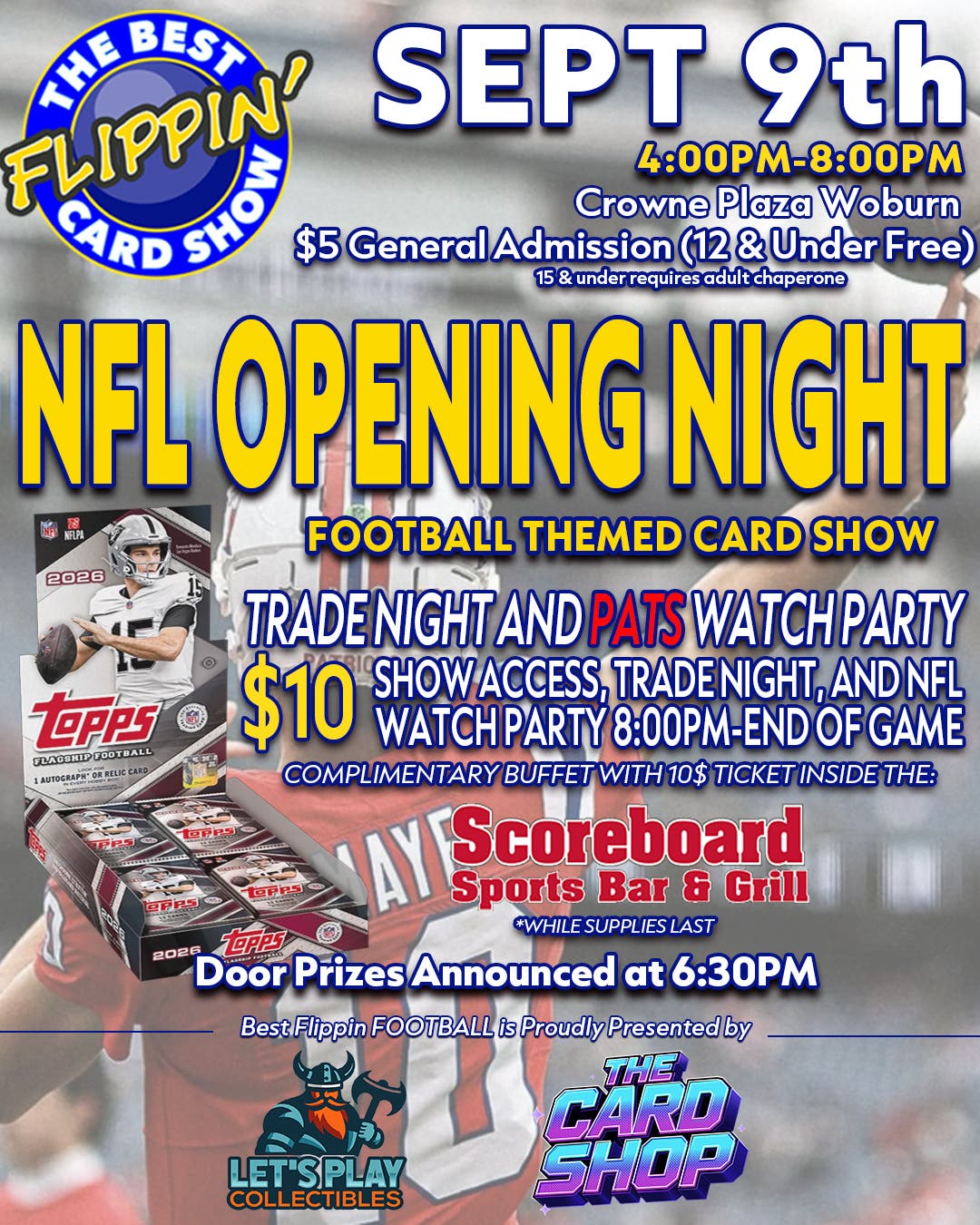 The Best Flippin' Football Card Show & Watch Party