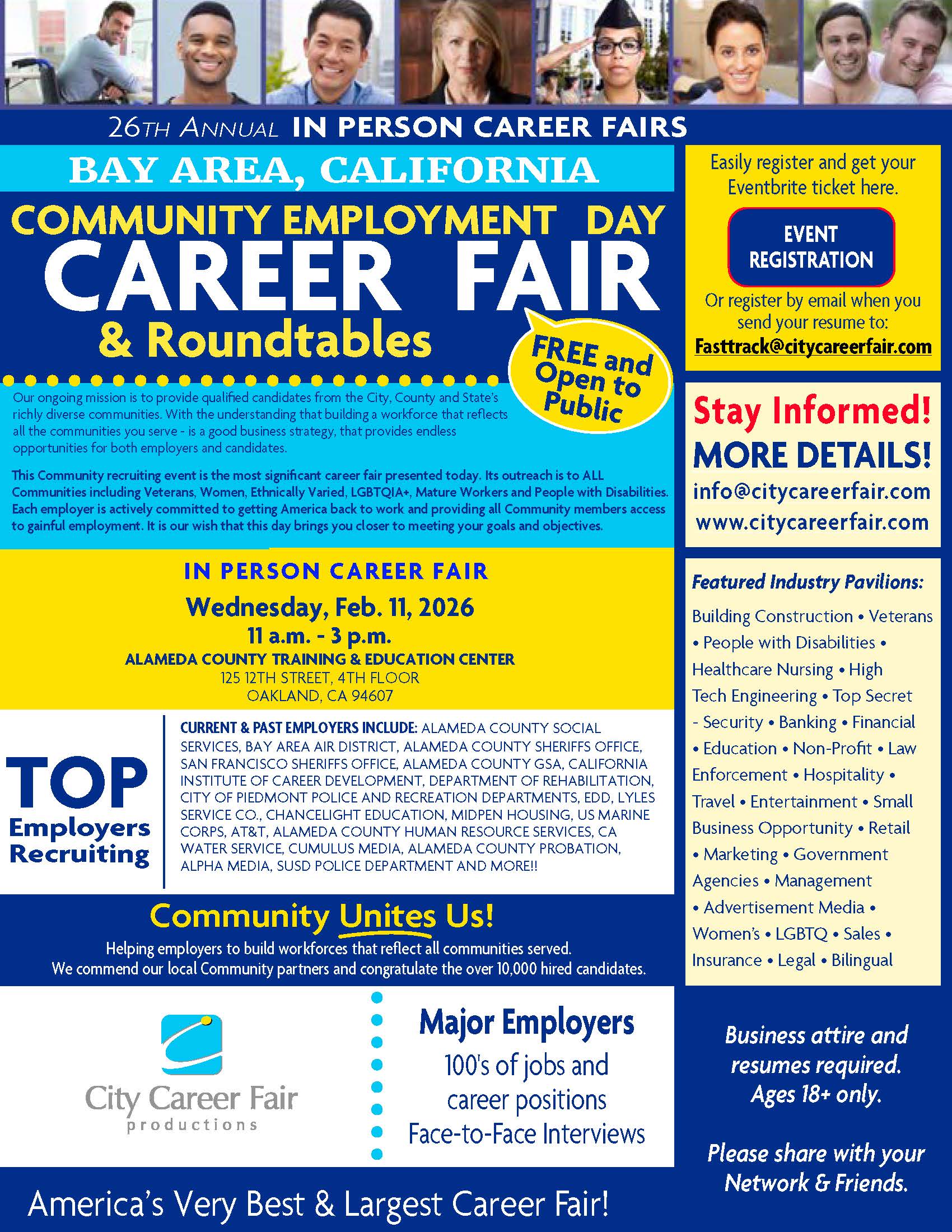 Bay Area's 26th Annual Community Employment Day Career Fair