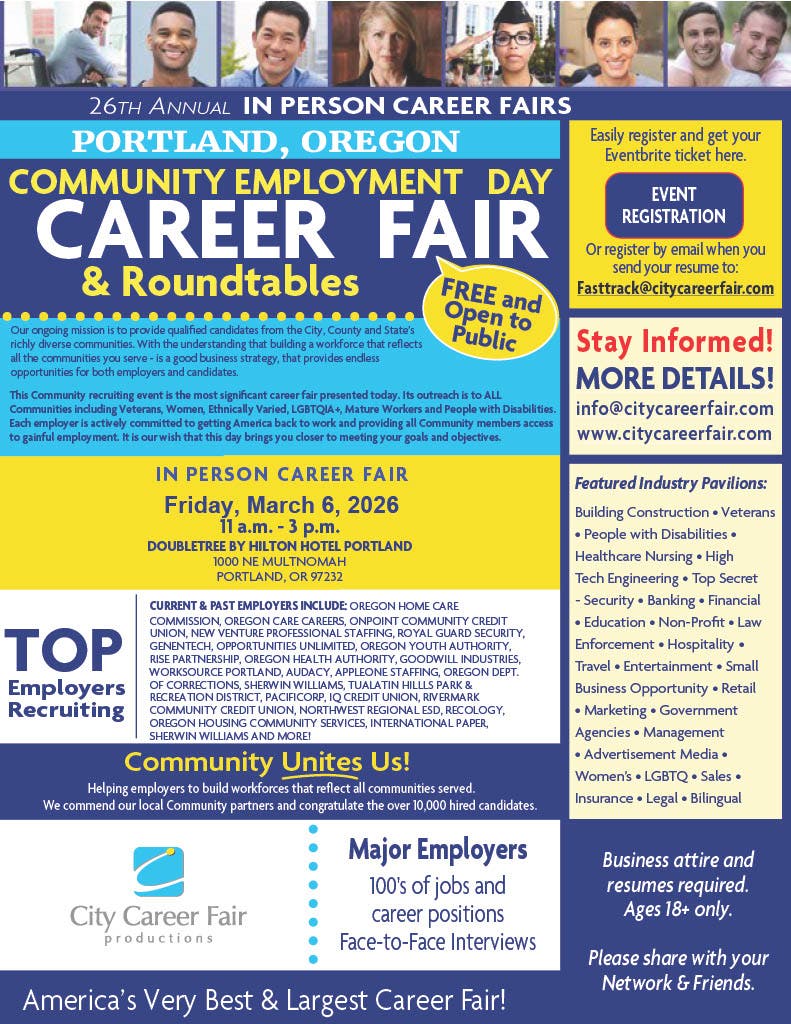 Portland's 26th Annual Community Employment Day Career Fair