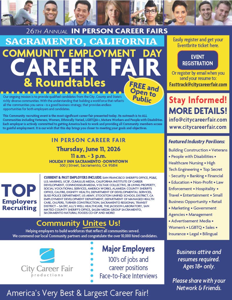 Sacramento's 26th Annual Community Employment Day Career Fair