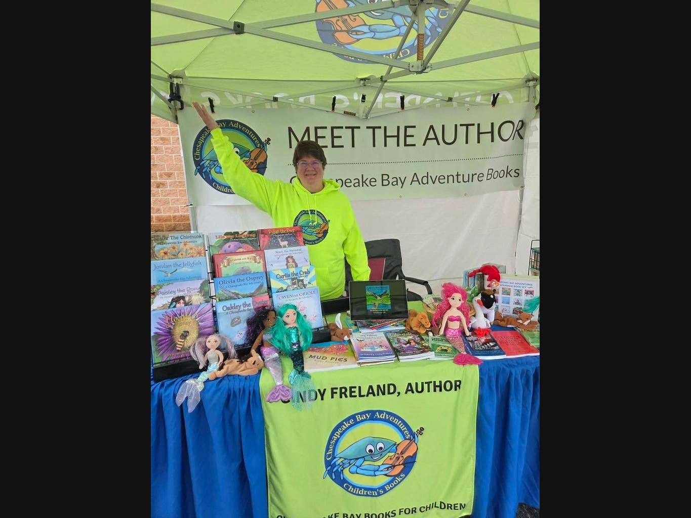 Cindy Freland at the Bowie Farmer's Market May 2026.