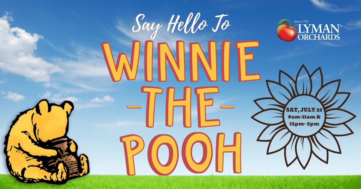 Say Hello to Winnie-the-Pooh at Lyman Orchards! | Sunflower Maze Opening Day