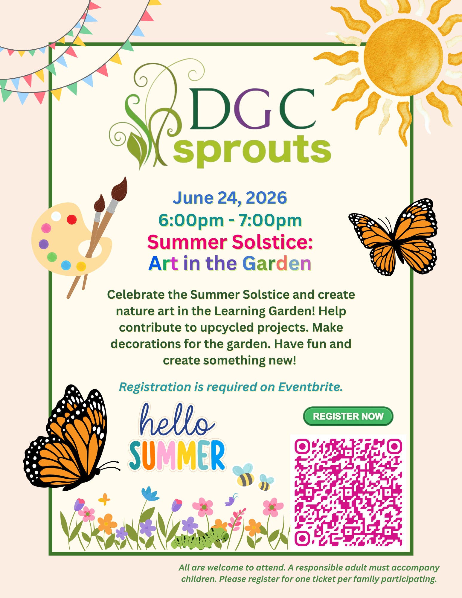 DGC Sprouts - June - Summer Solstice & Garden Art Celebration
