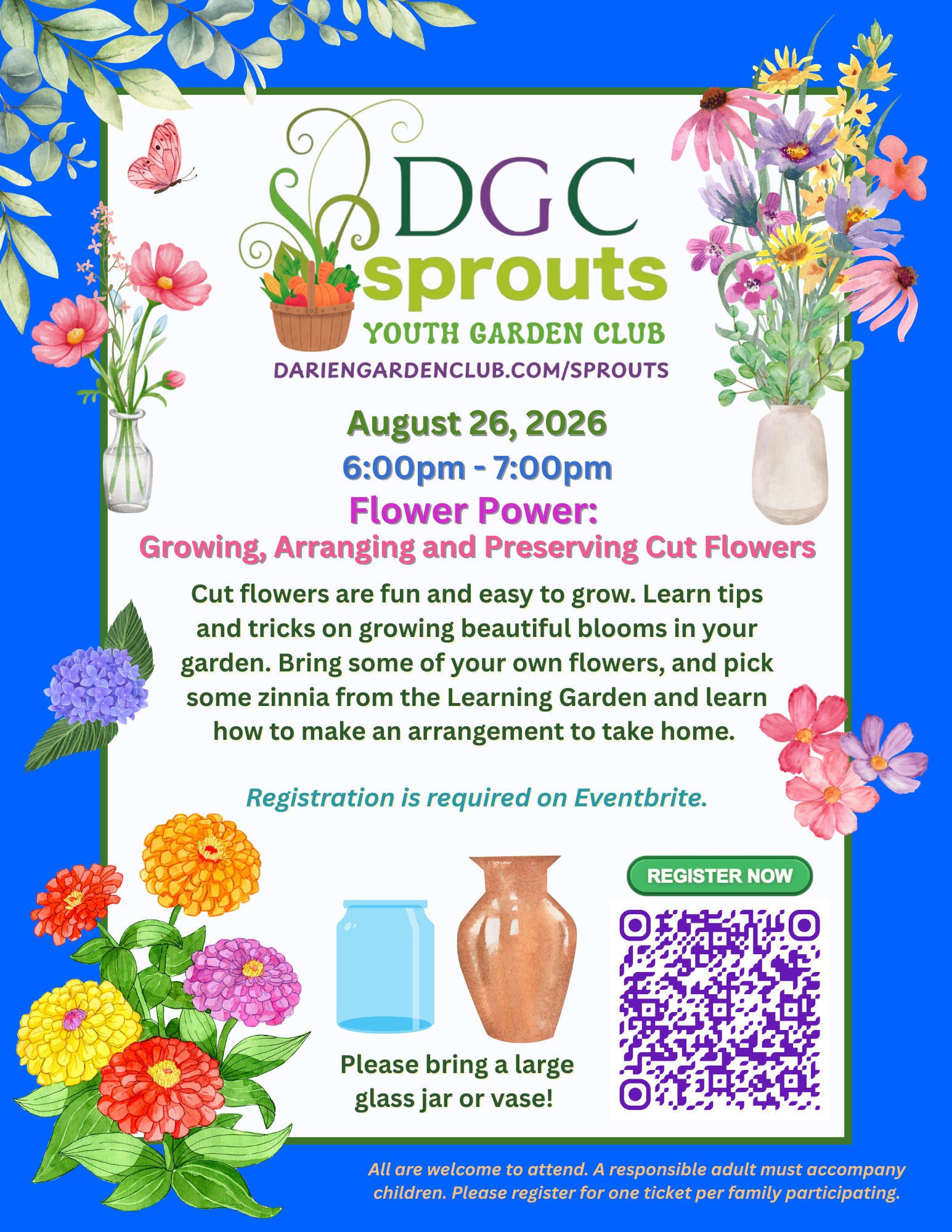 DCG Sprouts - Flower Power - Growing, Arranging and Preserving Cut Flowers