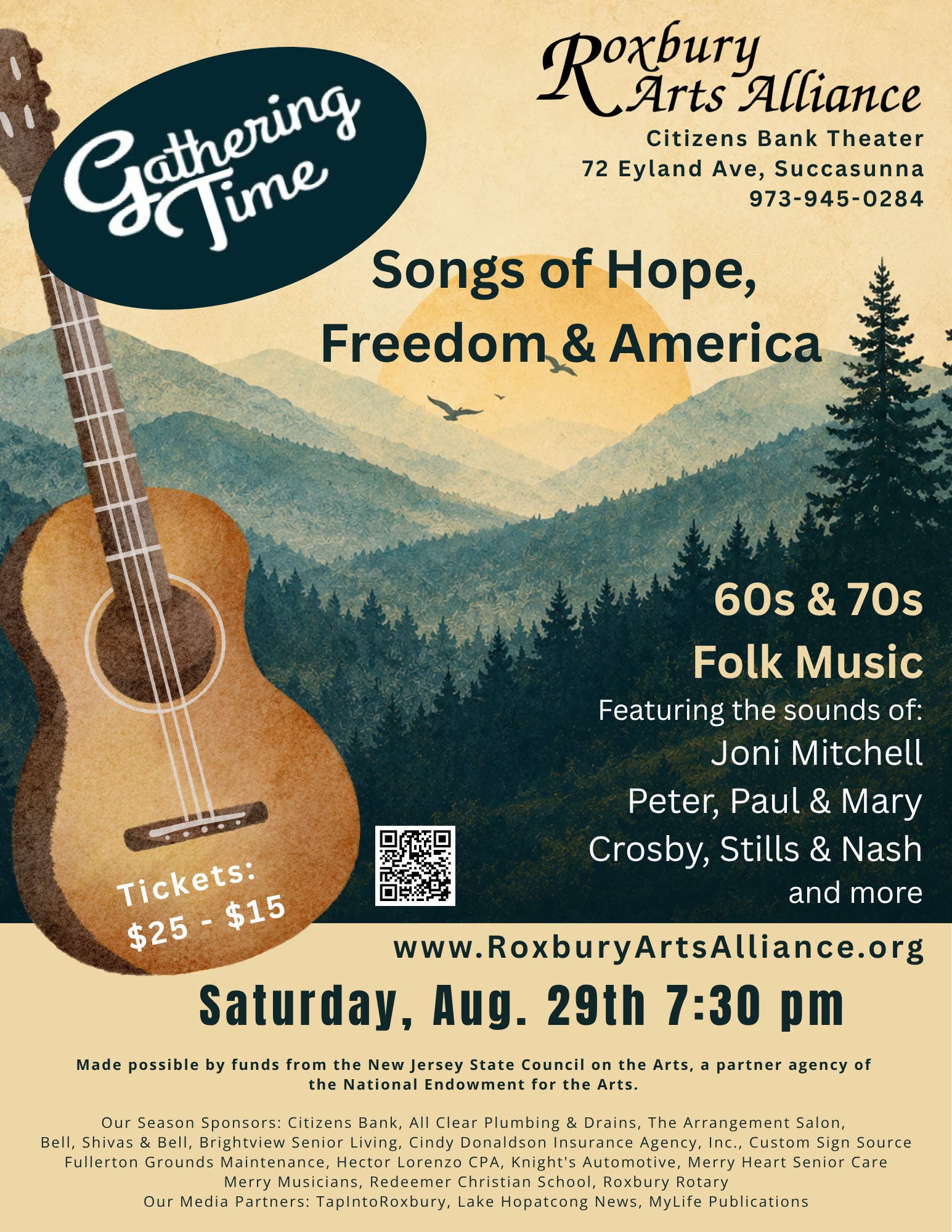 Songs of Hope, Freedom & America with Gathering Time