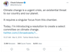 Schumer claims climate change is a existential threat while his side-deal mandated a 2-year limit on environmental review. More than 400 scientists, doctors, and nurses and 35 New York State Political groups urged for the side-deal's removal