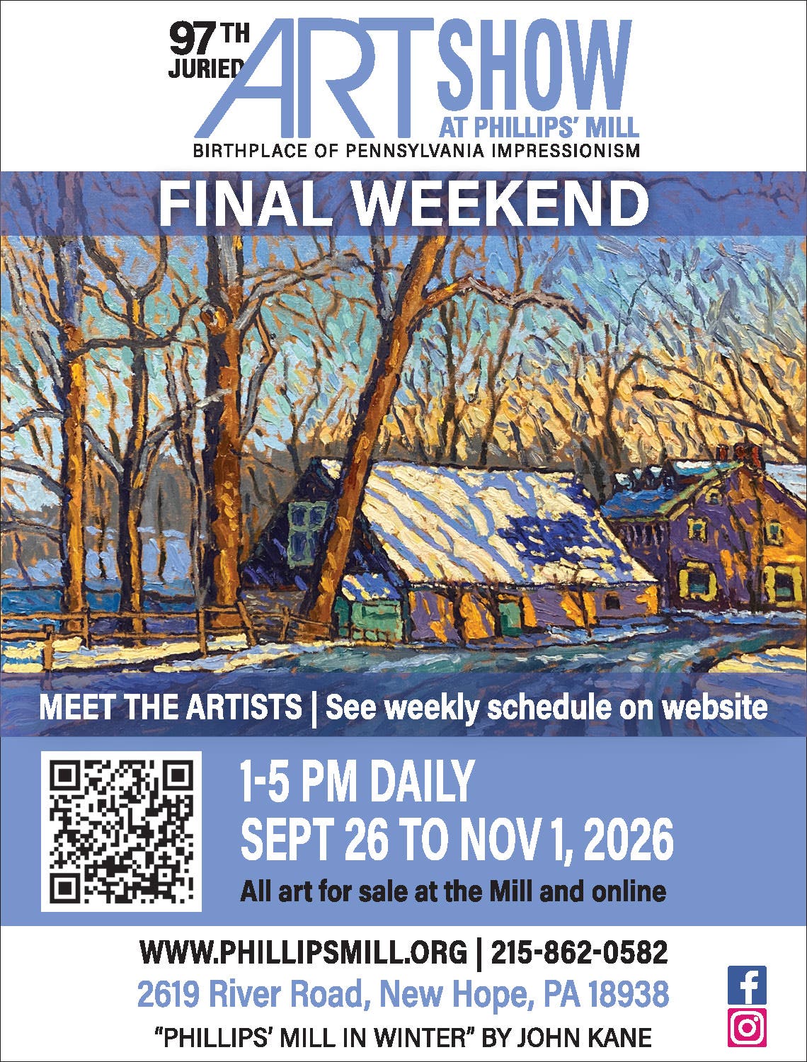 Final Weekend to See the 97th Juried Art Show at Phillips’ Mill