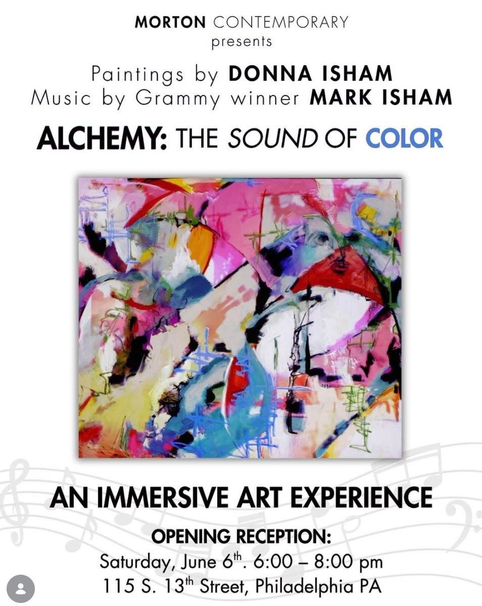 Artist Donna Isham + Mark Isham, Oscar-Nominated Composer Bring Multi-Sensory Exhibition to Philly
