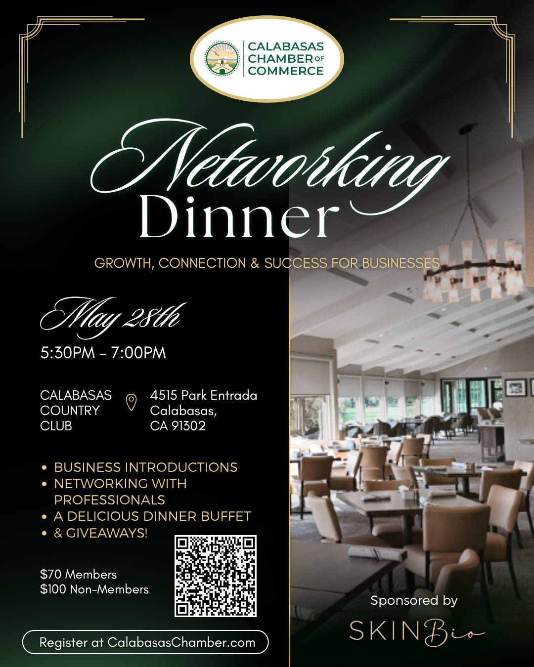 Calabasas Chamber's Networking Dinner at Calabasas Country Club