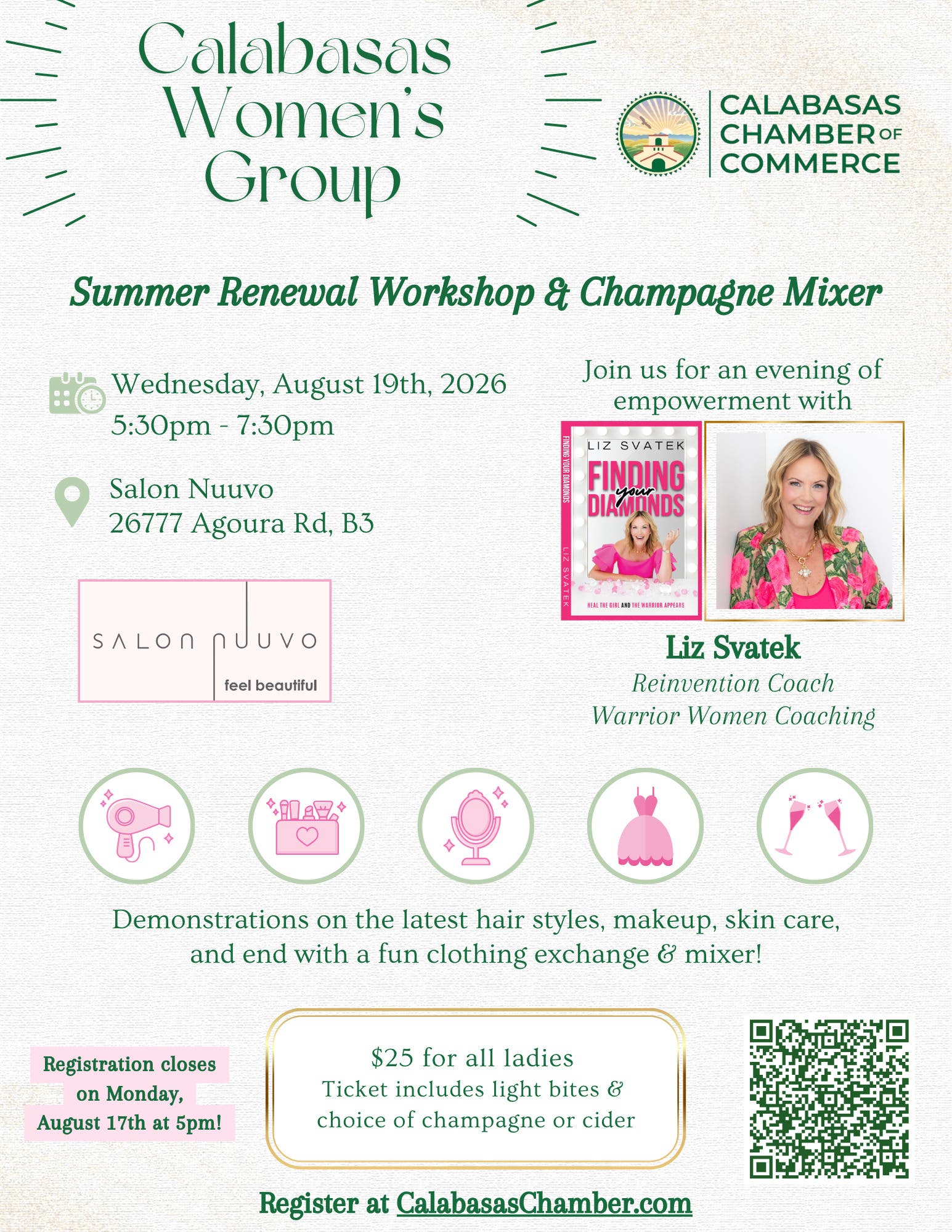 Summer Renewal Workshop & Champagne Mixer