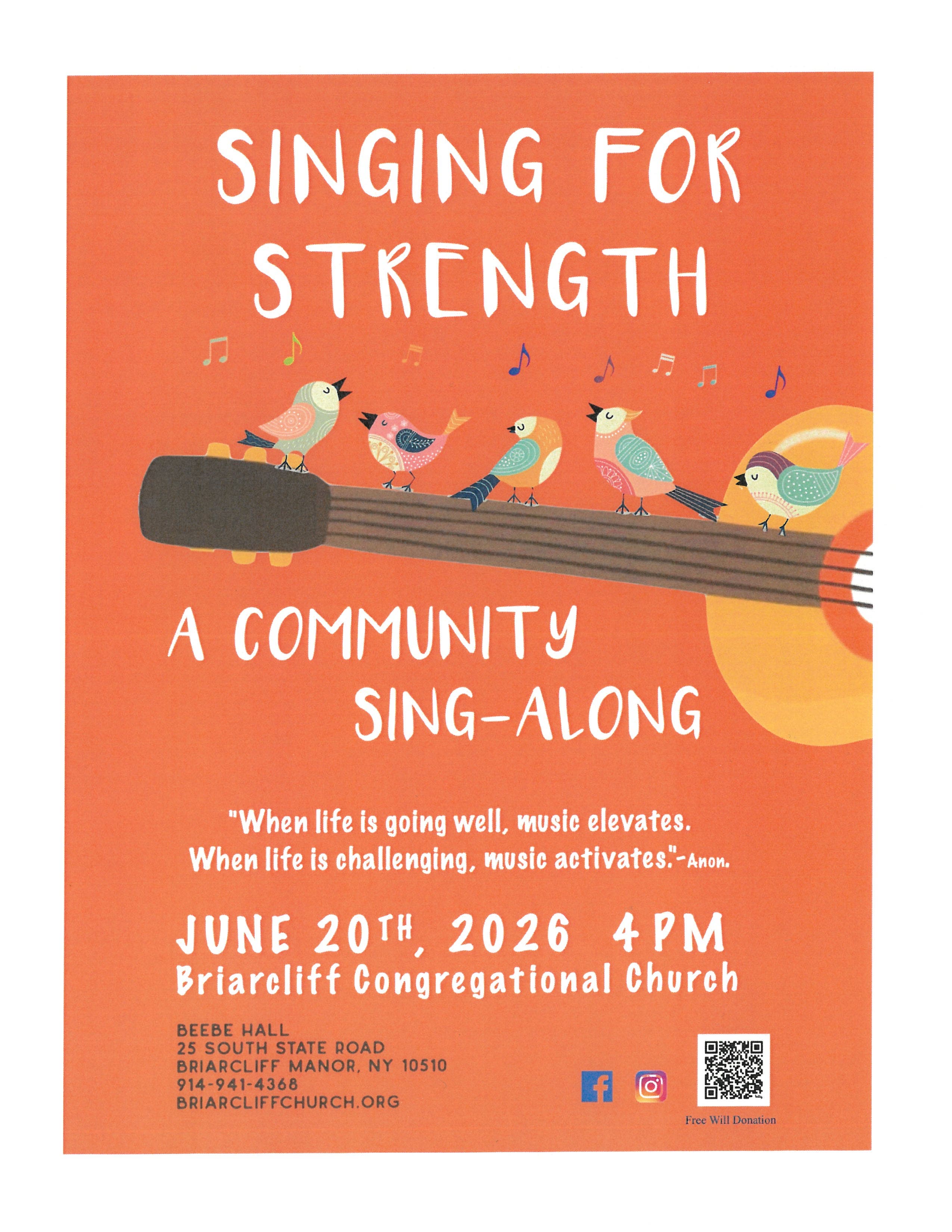 Singing For Strength: A Community Sing-Along