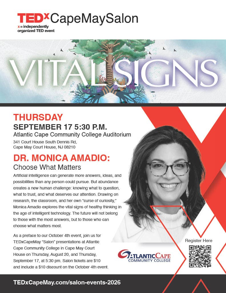 TEDx Cape May Salon with Dr. Monica Amadio: "Choose What Matters"