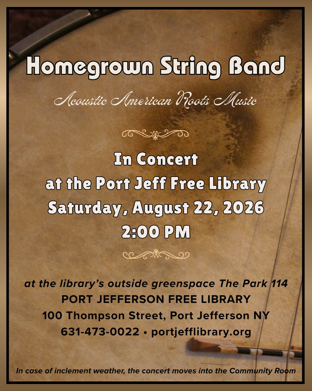 Homegrown String Band concert