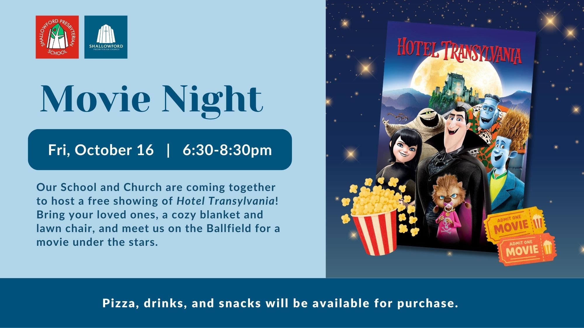 Community Movie Night on the Ballfield!