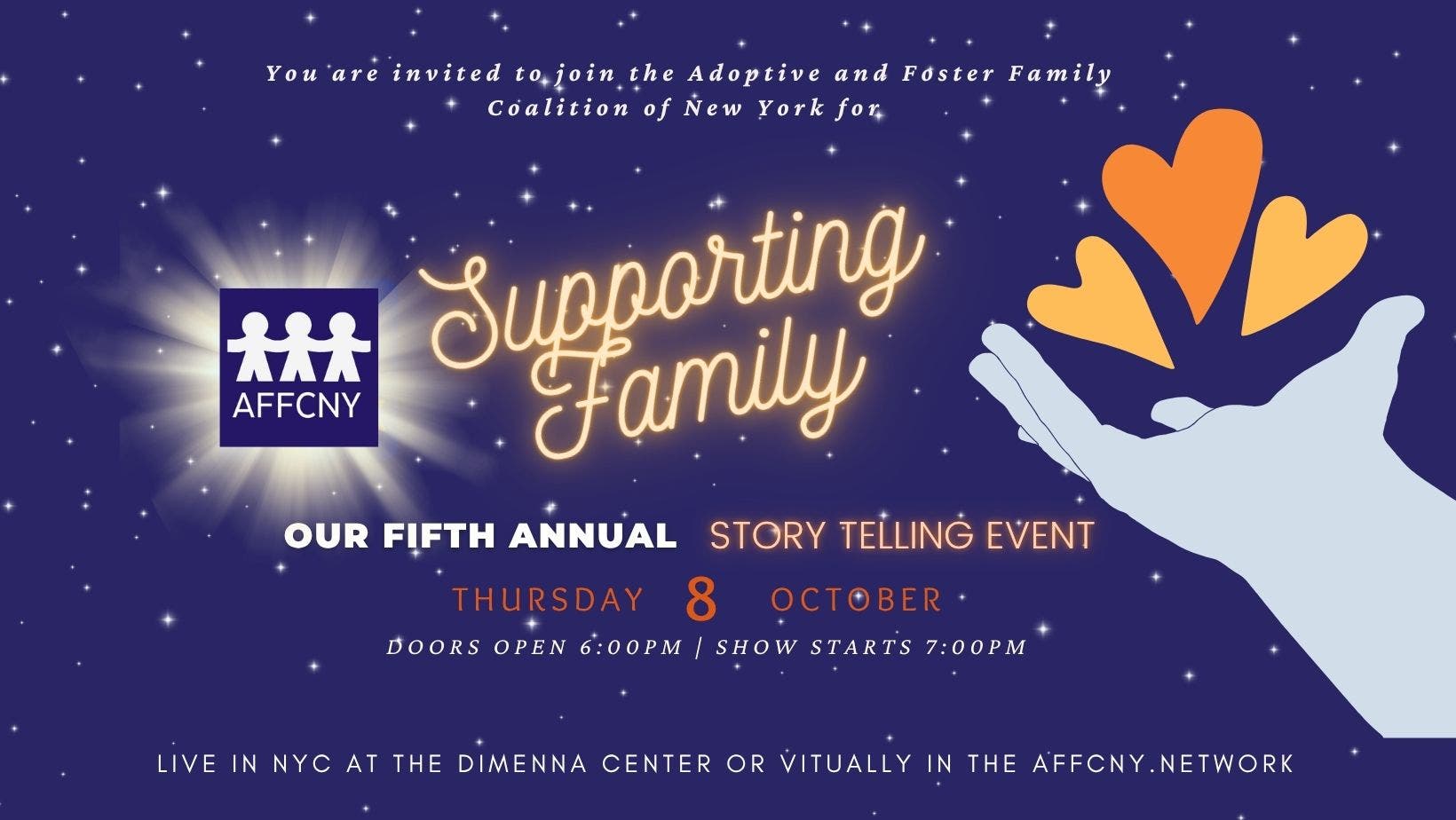 Supporting Family: Our 5th Annual Storytelling Event | AFFCNY