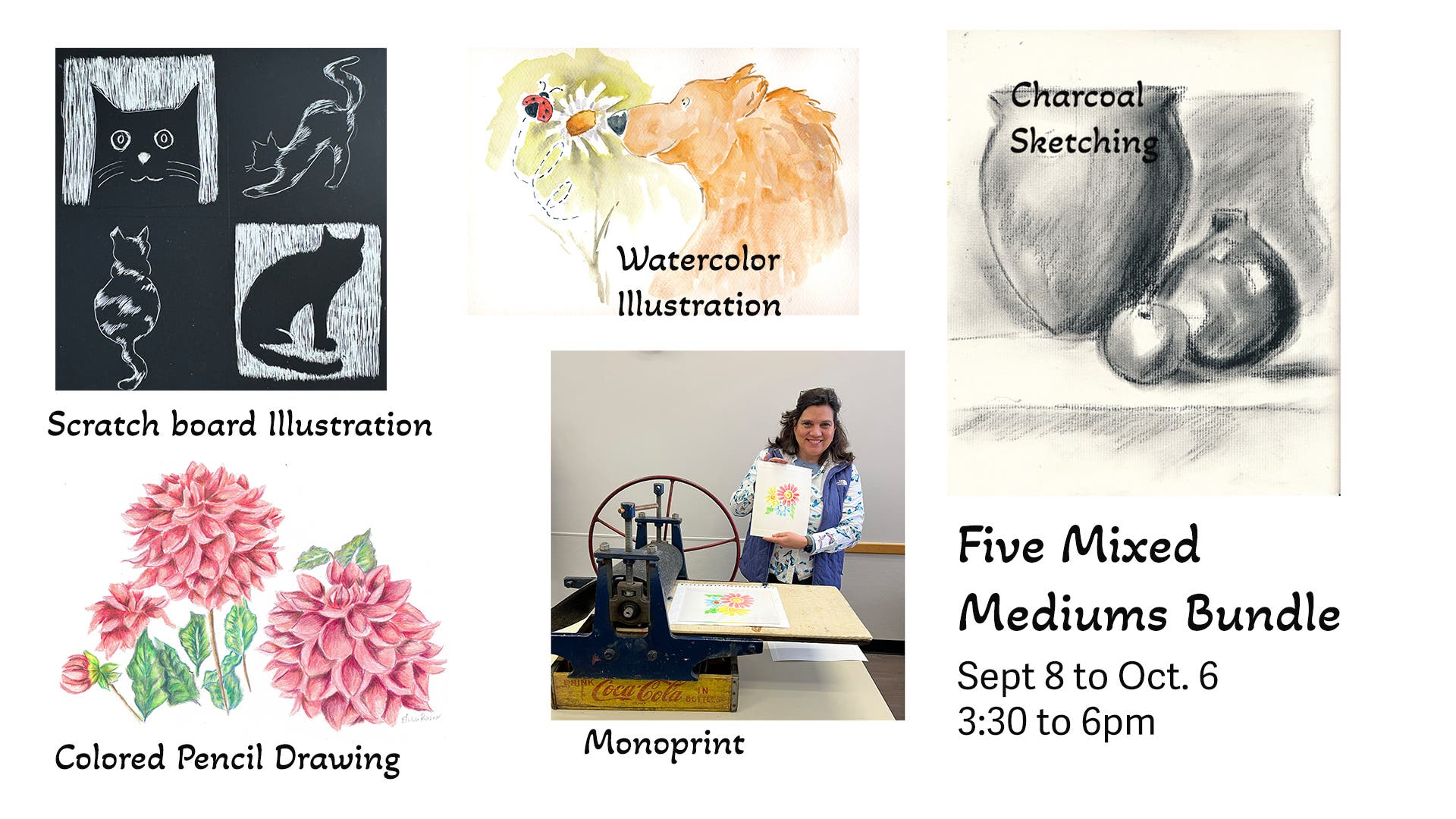 Five Mixed Mediums Bundle Class