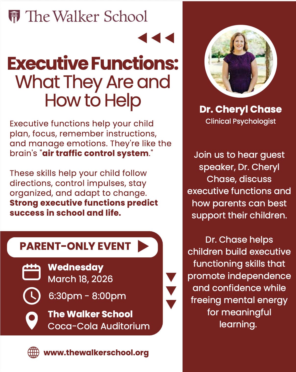 Parent Workshop on Executive Functioning
