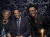 Pianists Bertha Hope, Danny Mixon and Luther S. Allison celebrate Room 623's new piano