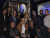 Piano donor Stuart Holland, pianists Luther S. Allison, Danny Mixon & Bertha Hope, club owner Adriane Ferguson and manager Marcus Goldhaber celebrate new piano