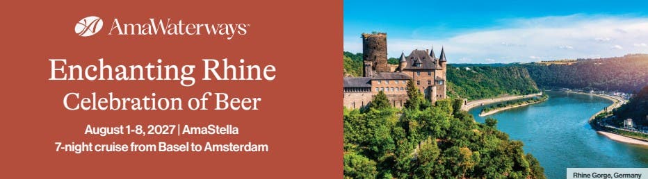 Sail with me down the Rhine River for a Celebration of Beer Cruise! 