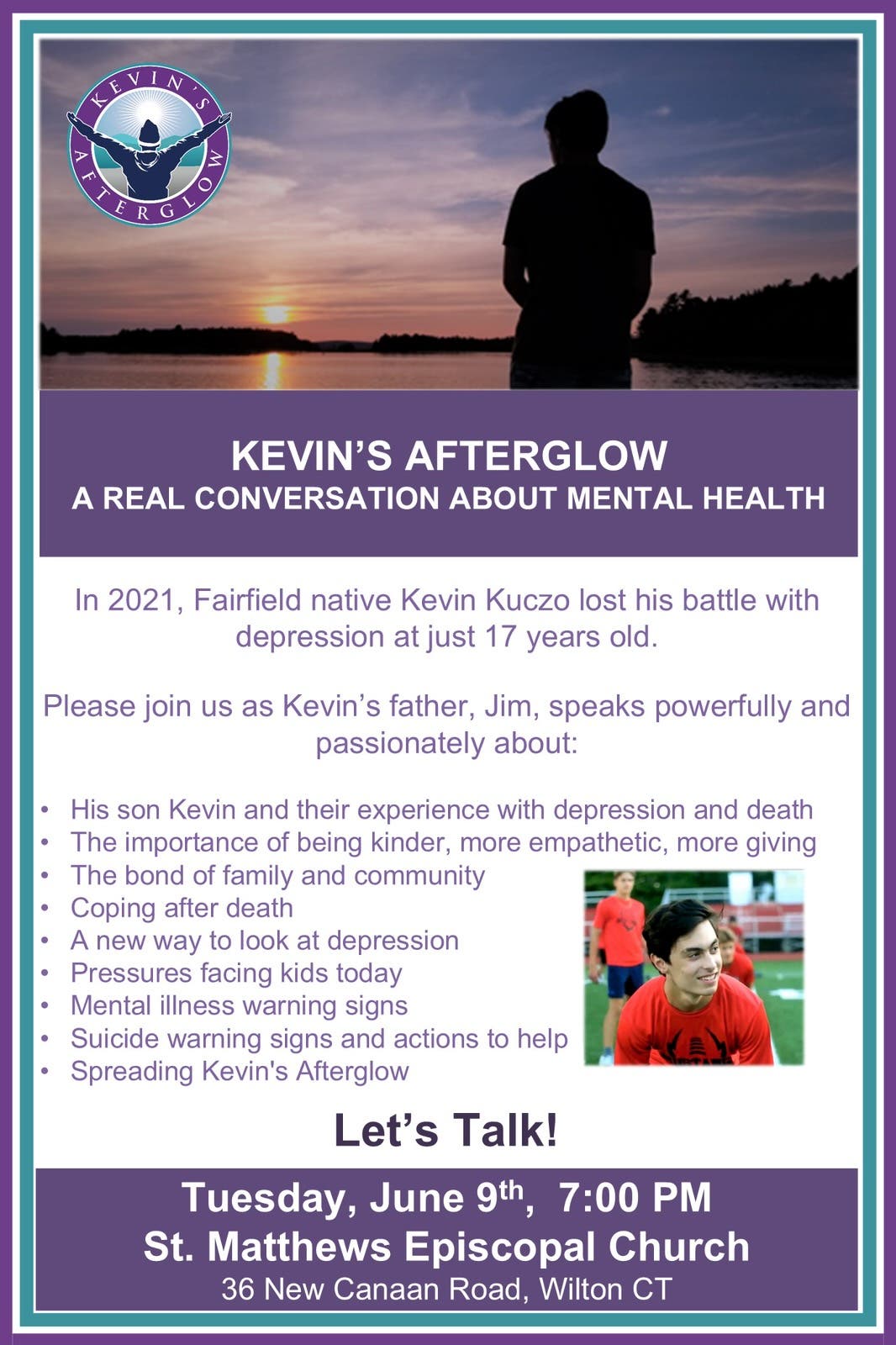 Let's Talk - Kevin's Afterglow - A Real Conversation about Mental Health