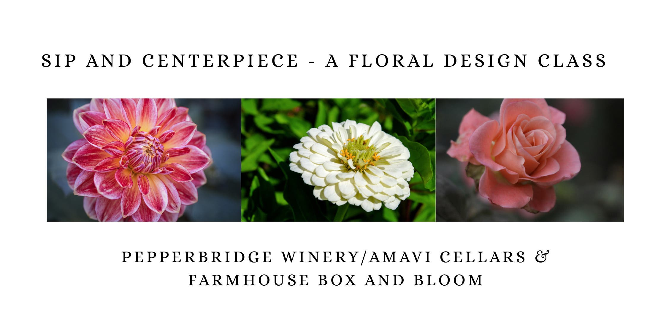 Sip and Centerpiece- A floral design class