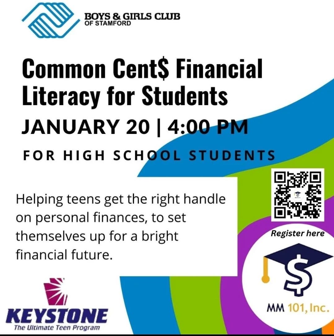Jan 20 common cent financial literacy for students stamford ct patch