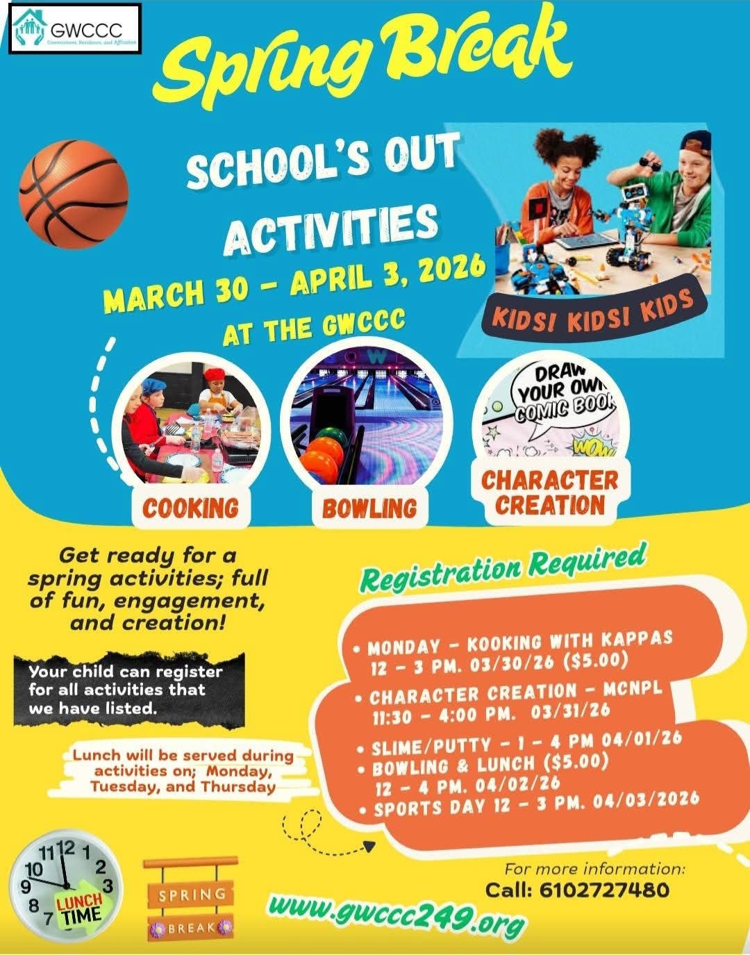 GWCCC'S Spring Activities