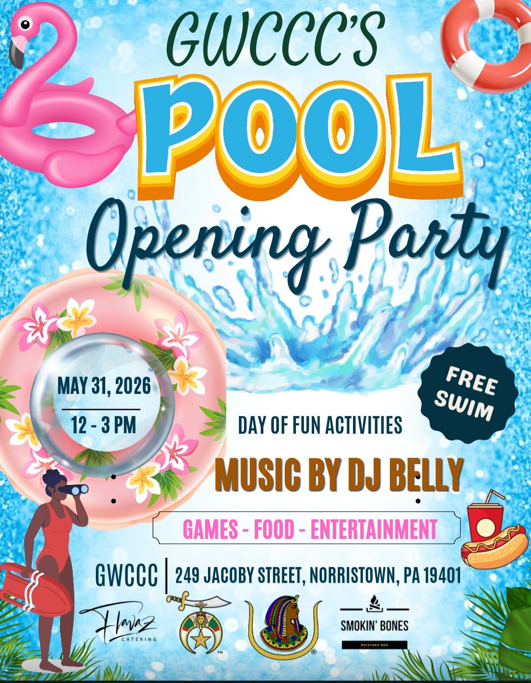 GWCCC'S Pool Opening Party Rescheduled