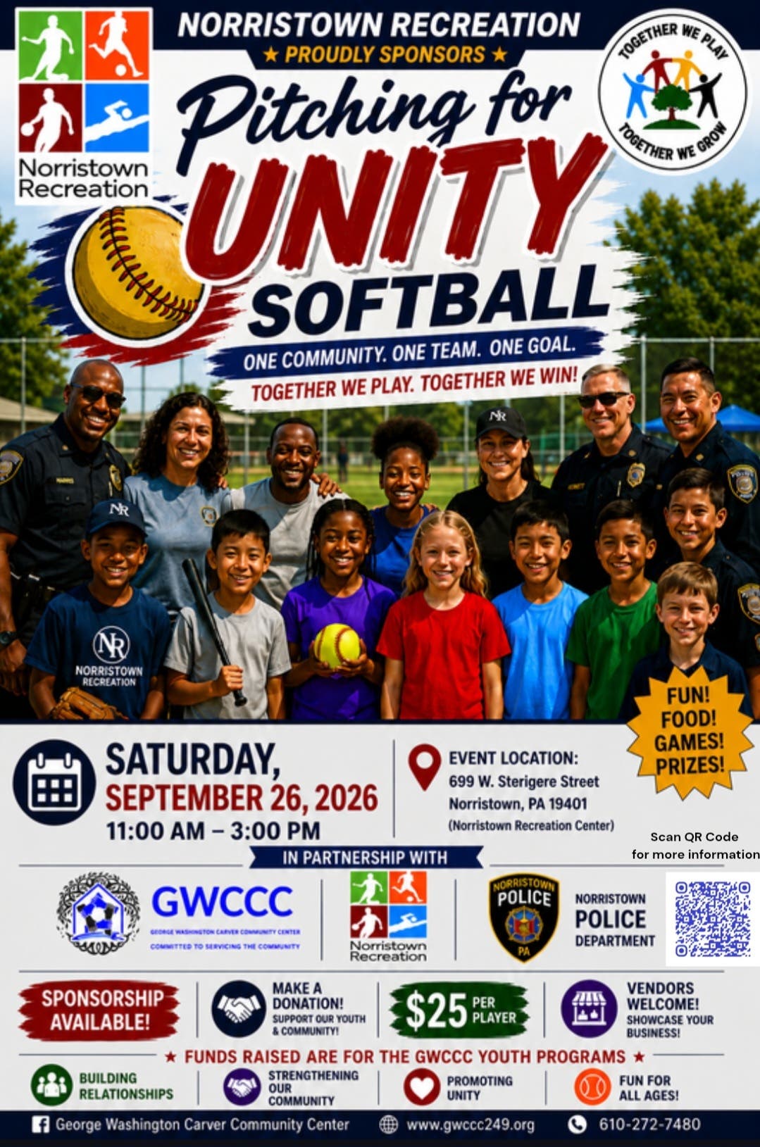 Pitching for Unity Annual Softball