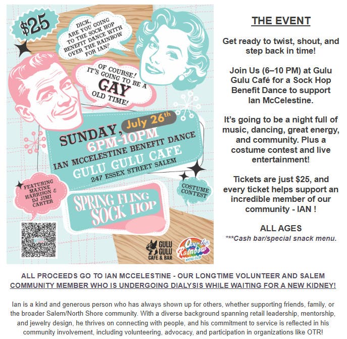 50's Sock Hop Dance & Fundraiser
