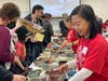 Many of Oakton’s Ceramic Club members donated their work and volunteered for the annual Empty Bowls event.  