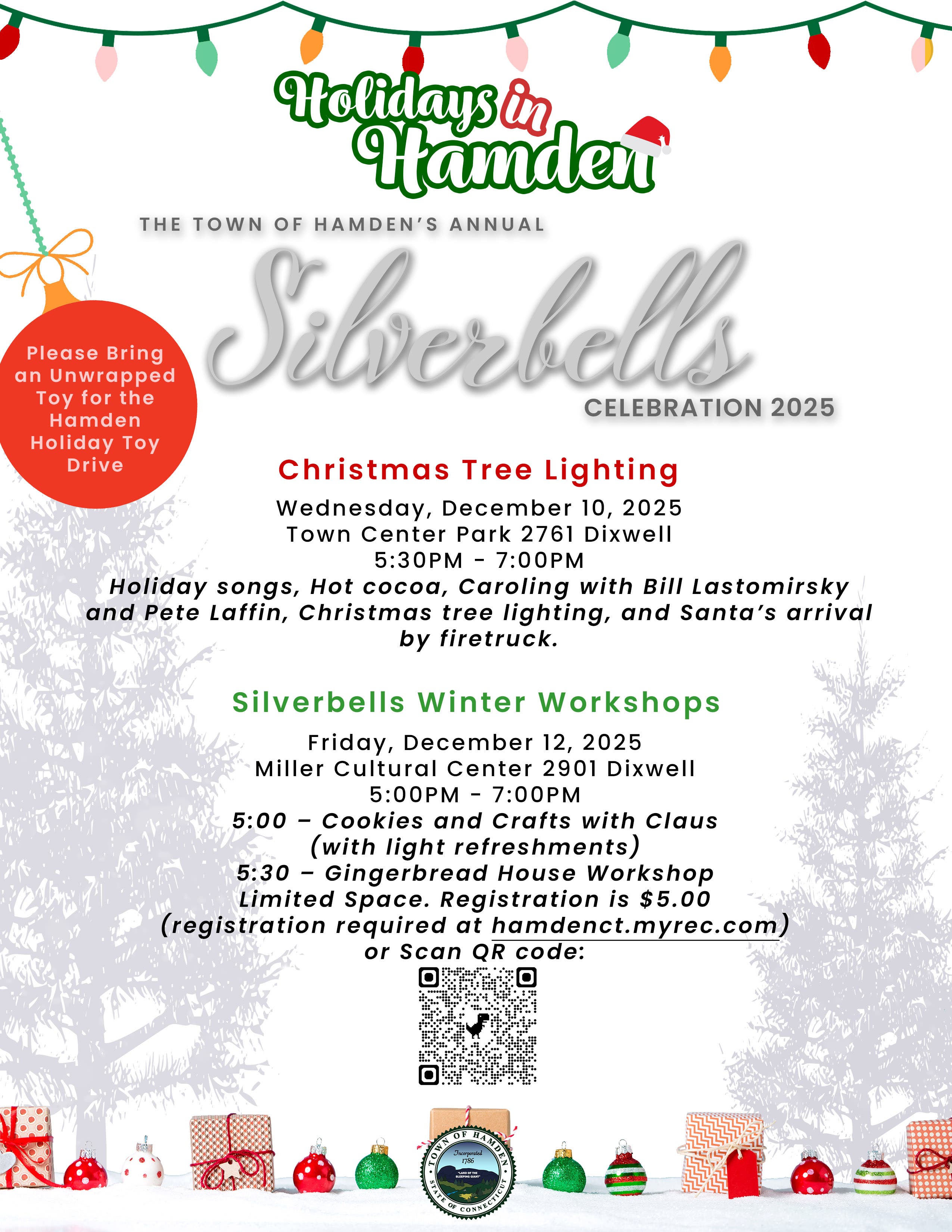 Hamden Silverbells Christmas Tree Lighting