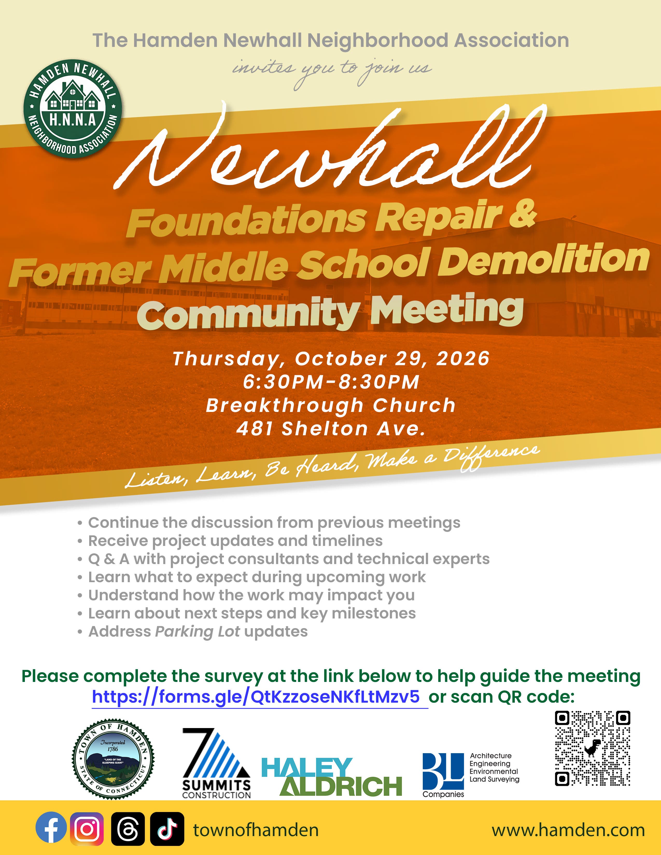 Hamden Newhall Community Meeting