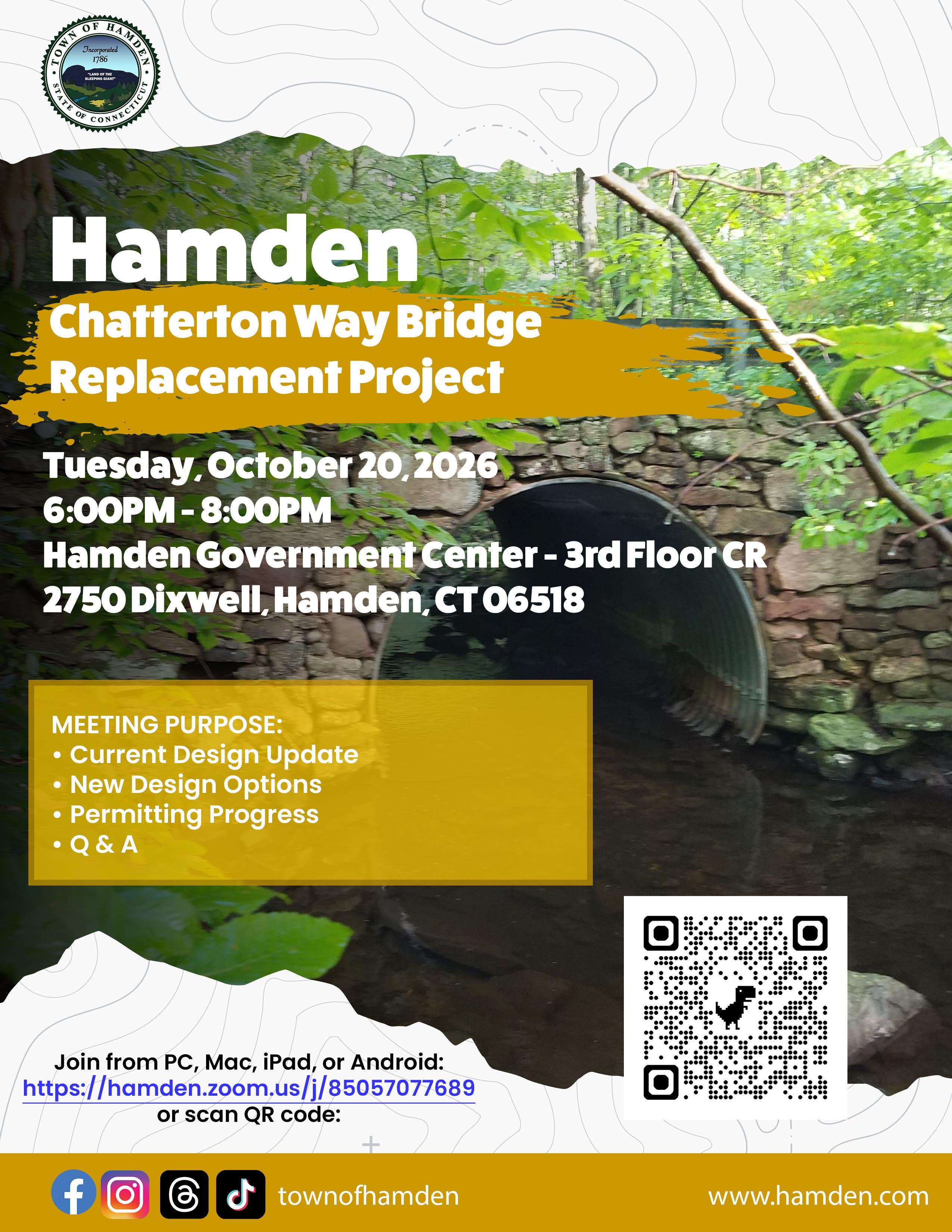 Chatteron Way Bridge Replacement Public Meeting