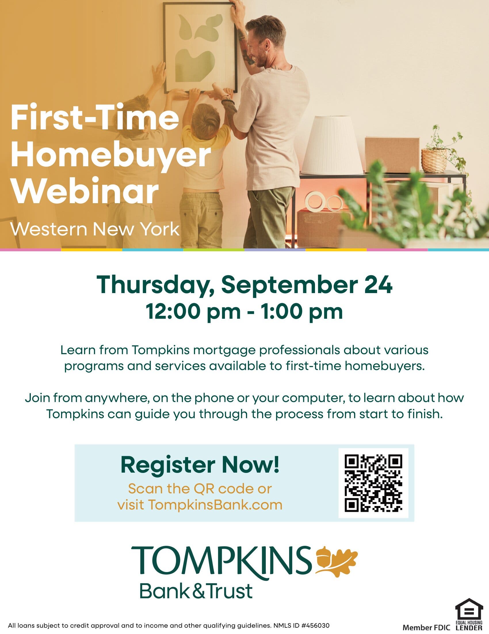 First-Time Homebuyers Webinar with Tompkins Bank & Trust 