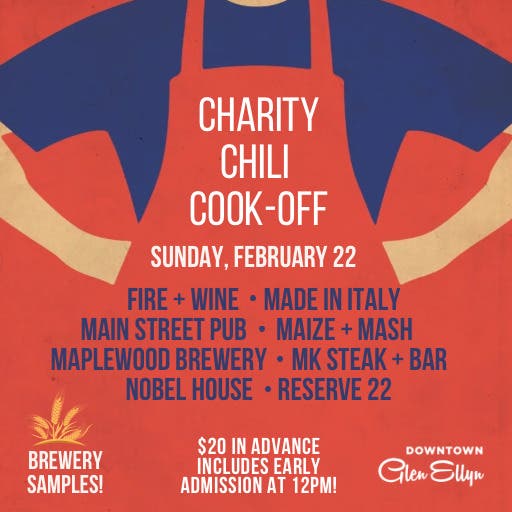 Glen Ellyn Restaurants Chili Cook-Off for Charity 2026