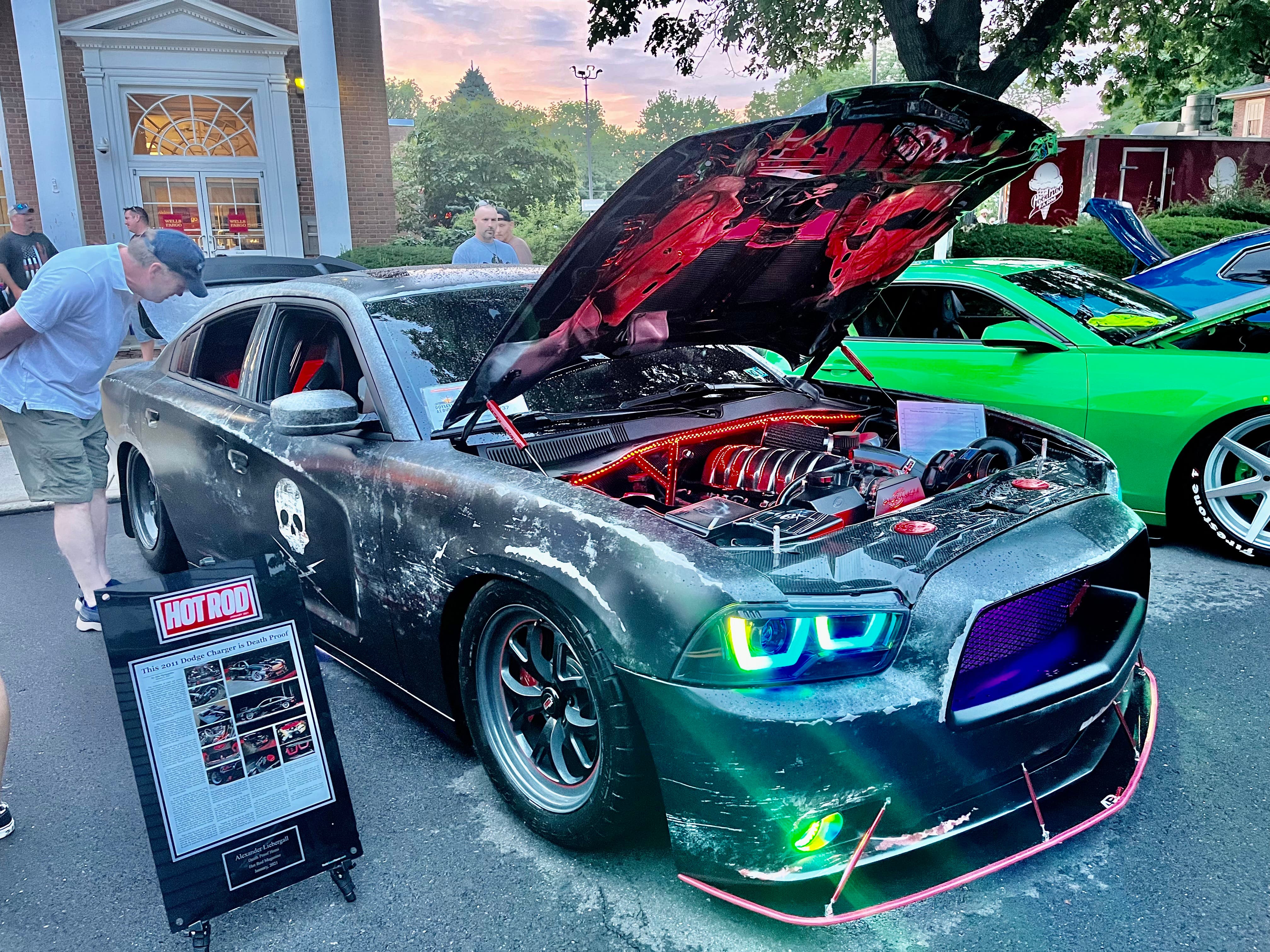 Doylestown at Dusk Car Show