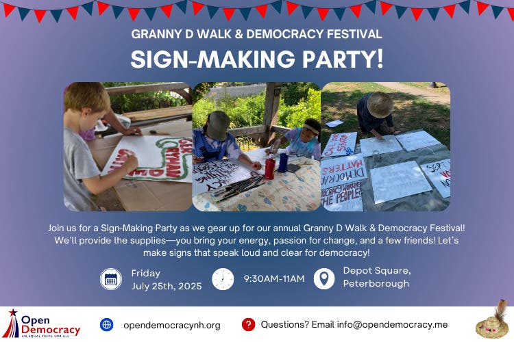 Sign Making Party!